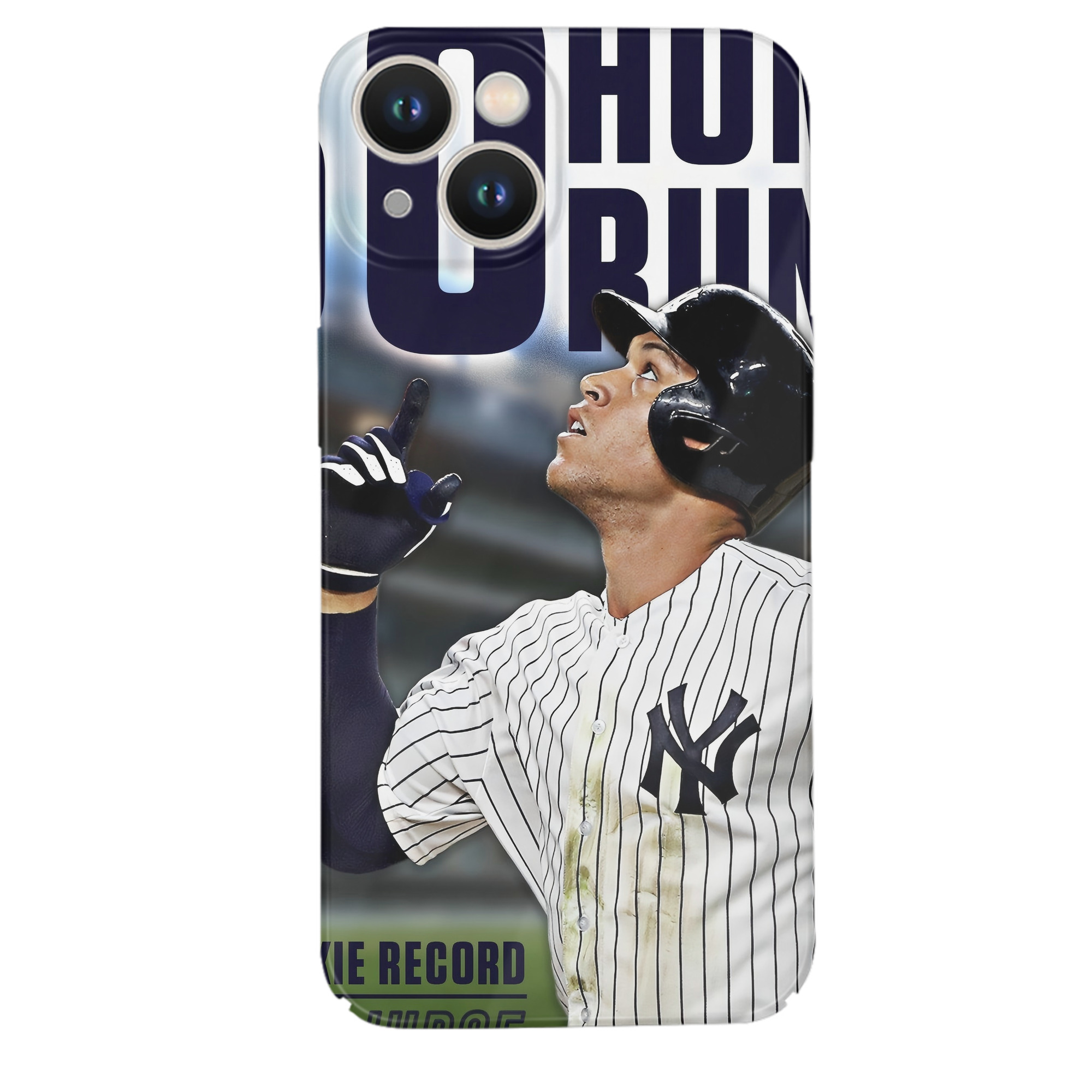 Aaron Judge 50 Home Runs 5 IPhone 14 Series Full-Cover Hard Case – Shockproof With Raised Camera Protection – Precise Cutouts, Wireless Charging Compatible – Durable, Anti-Yellowing, Easy To Clean